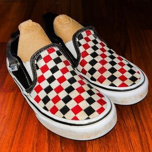Vans Checkerboard Classic Slip On Youth Shoes Size 1